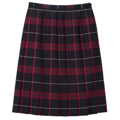 ＜EAST BOY/イーストボーイ＞ プリーツ平織チェックスカート(6203018) エンジ 【三越・伊勢丹/公式】