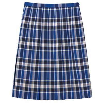 ＜EAST BOY/イーストボーイ＞ プリーツ平織チェックスカート(6203060) ブルー 【三越・伊勢丹/公式】