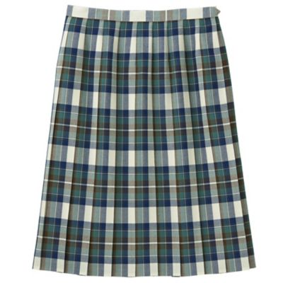 ＜EAST BOY/イーストボーイ＞ プリーツ平織チェックスカート(6203060) ネイビー 【三越・伊勢丹/公式】