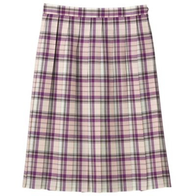 ＜EAST BOY/イーストボーイ＞ プリーツ平織チェックスカート(6203062) ピーチ 【三越・伊勢丹/公式】