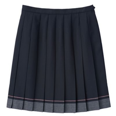 ＜EAST BOY/イーストボーイ＞ ライン入りスカート 45cm丈(6203606) ネイビーxピンク(580) 【三越・伊勢丹/公式】