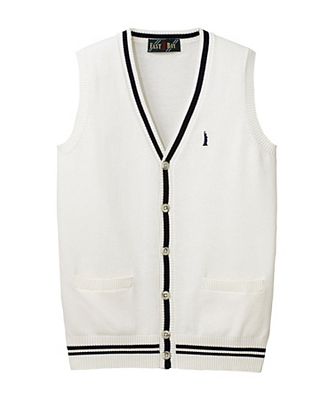 ＜EAST BOY/イーストボーイ＞ ハイツイスト ドライタッチコットン ベスト (度詰め)(6206041) ホワイト（900） 【三越・伊勢丹/公式】