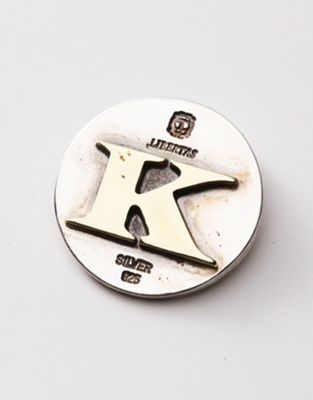 ＜リベルタス ゴルフィーノ/LIBERTAS GOLFINO＞ イニシャルマーカー/シルバー Ｋ 【三越・伊勢丹/公式】