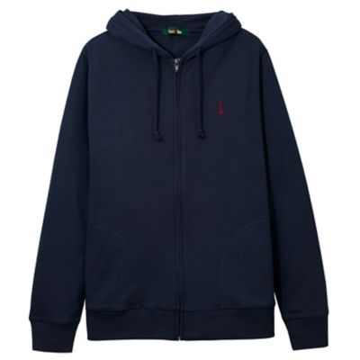 ＜EAST BOY/イーストボーイ＞ ジップパーカ 20/-TC天竺度詰め ポリエステル65 綿35 (7202012) ネイビー(580) 【三越・伊勢丹/公式】