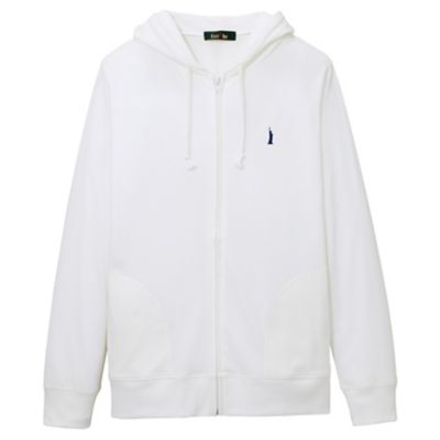 ＜EAST BOY/イーストボーイ＞ ジップパーカ 20/-TC天竺度詰め ポリエステル65 綿35 (7202012) オフホワイト(900) 【三越・伊勢丹/公式】
