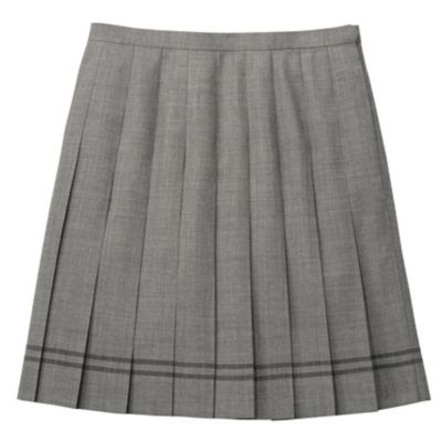 ＜EAST BOY/イーストボーイ＞ 2/60平織20本プリーツスカート(7203025) 杢グレー(911) 【三越・伊勢丹/公式】