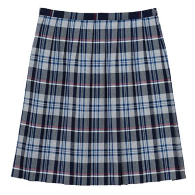 ＜EAST BOY/イーストボーイ＞ 20本プリーツ45cm平織チェックスカート(7203055) グレーC（922） 【三越・伊勢丹/公式】