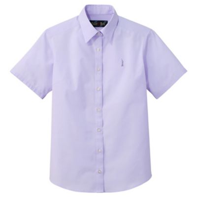 ＜EAST BOY/イーストボーイ＞ COOL MAXシャツ半袖レギュラーカラー(7205001) パープル(700) 【三越・伊勢丹/公式】