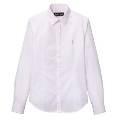 ＜EAST BOY/イーストボーイ＞ T/Cブロートストライプシャツ(7205010) ピーチS（001） 【三越・伊勢丹/公式】