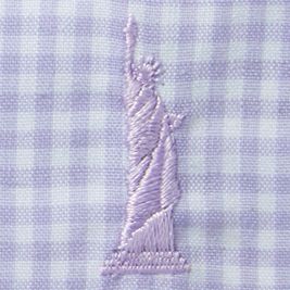 ＜EAST BOY/イーストボーイ＞ T/Cブロードチェックシャツ半袖レギュラーカラー(7205012) ホワイトＸラベンダー(702) 【三越・伊勢丹/公式】