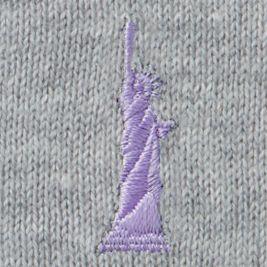 ＜EAST BOY/イーストボーイ＞ 12G COOL MAX(ケーブル入り)ベスト(7206028) ライトグレーＸラベンダー(910) 【三越・伊勢丹/公式】