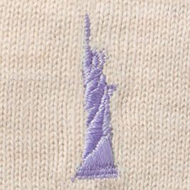 ＜EAST BOY/イーストボーイ＞ 12G COOL MAX(ケーブル入り)ベスト(7206029) オートミールＸラベンダー(840) 【三越・伊勢丹/公式】