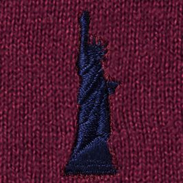 ＜EAST BOY/イーストボーイ＞ 12G VILOFT カーディガン 綿55 レーヨン35 毛10 (7206507) エンジ(040) 【三越・伊勢丹/公式】