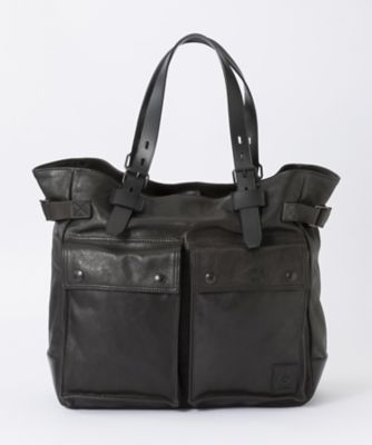 ＜ベルスタッフ＞ Pinner Leather/ピナーレザー トートバッグ(75610367 L81N0556) ブラック 【三越・伊勢丹/公式】