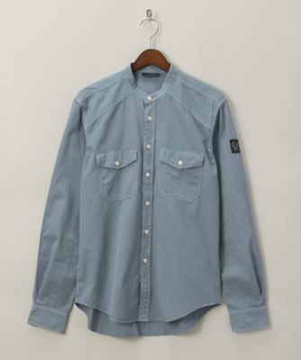 ＜ベルスタッフ＞ KEARSLEY スタンドカラーシャツ(71120155) スモーキーブルー 【三越・伊勢丹/公式】