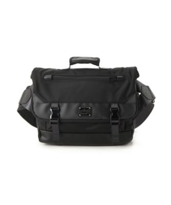 ＜マンハッタン ポーテージ ブラック レーベル＞ メッセンジャーブリーフケース/LIGHT DIEZ MESSENGER BRIEFCASE(MP1676BL-L) ブラック 【三越・伊勢丹/公式】