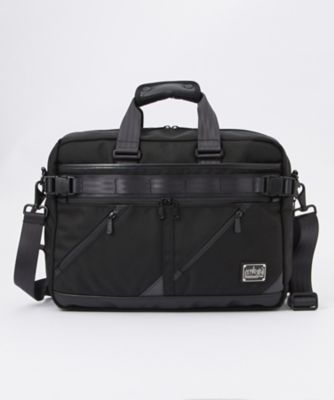 ＜マンハッタン ポーテージ ブラック レーベル＞ 3WAYブリーフ/MINETTA TRIANGLE BRIEFCASE(MP1744BL-L) ブラック 【三越・伊勢丹/公式】