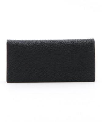 ＜メゾン タクヤ＞ 長財布/小銭入れ付(TT2-GSC-01-GOT-04/02-01/11-08) ブラック／サックス 【三越・伊勢丹/公式】