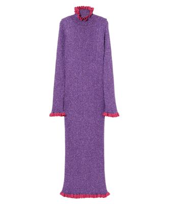 ＜キャンディストリッパー/Candy Stripper＞ LAME KNIT ONE-PIECE(C1170704) パープルxピンク 【三越・伊勢丹/公式】