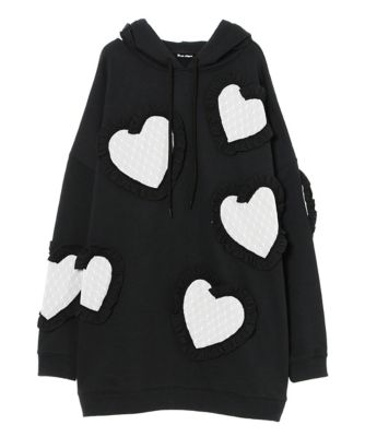 ＜キャンディストリッパー/Candy Stripper＞ HEART TRICK PARKA(11766392) ブラックxオフホワイト 【三越・伊勢丹/公式】