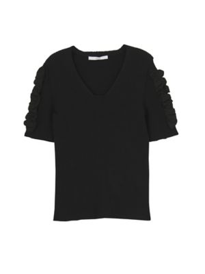 ＜UN3D./アンスリード＞ RIBON SLEEVE KT(521742600101) ブラック 【三越・伊勢丹/公式】