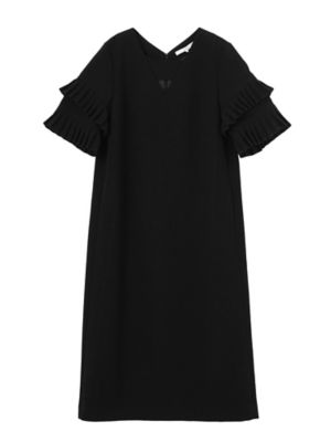 ＜UN3D./アンスリード＞ OPEN PLEATS SLEEVE OP(521750301101) ブラック 【三越・伊勢丹/公式】