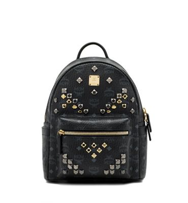 ＜MCM＞ バックパック スモール(MMK6SVE19) ブラック 【三越・伊勢丹/公式】