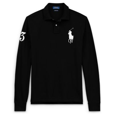 ＜POLO RALPH LAUREN（メンズ）/ポロラルフローレン＞ スリム フィット コットン メッシュ ポロシャツ B10・ブラック 【三越・伊勢丹/公式】