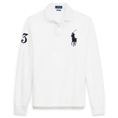 ＜POLO RALPH LAUREN（メンズ）/ポロラルフローレン＞ スリム フィット コットン メッシュ ポロシャツ E86・ホワイト 【三越・伊勢丹/公式】