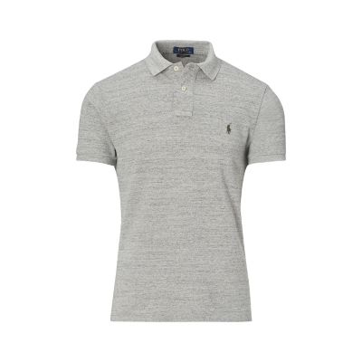＜POLO RALPH LAUREN（メンズ）/ポロラルフローレン＞ カスタムフィット ウェザード メッシュ ポロシャツ D94・グレー 【三越・伊勢丹/公式】