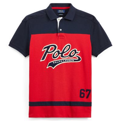 ＜POLO RALPH LAUREN（メンズ）/ポロラルフローレン＞ カスタム スリム コットン メッシュ ポロシャツ E49・レッド 【三越・伊勢丹/公式】