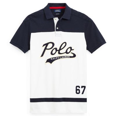 ＜POLO RALPH LAUREN（メンズ）/ポロラルフローレン＞ カスタム スリム コットン メッシュ ポロシャツ E94・ホワイト 【三越・伊勢丹/公式】