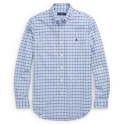 ＜POLO RALPH LAUREN（メンズ）/ポロラルフローレン＞ アイコニック プラッド オックスフォード シャツ B33・ブルー 【三越・伊勢丹/公式】