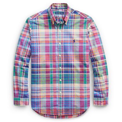 ＜POLO RALPH LAUREN（メンズ）/ポロラルフローレン＞ アイコニック プラッド オックスフォード シャツ E49・レッド 【三越・伊勢丹/公式】