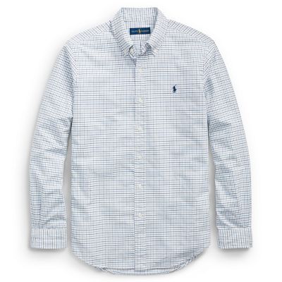 ＜POLO RALPH LAUREN（メンズ）/ポロラルフローレン＞ アイコニック プラッド オックスフォード シャツ E91・ホワイト 【三越・伊勢丹/公式】