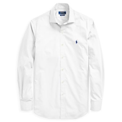 ＜POLO RALPH LAUREN（メンズ）/ポロラルフローレン＞ スリムフィット コットン シャツ E86・ホワイト 【三越・伊勢丹/公式】
