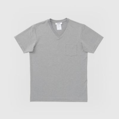 ＜MXP＞ Fine Dry Short Sleeve Pocket V-Neck(MX16104) Z・グレー 【三越・伊勢丹/公式】