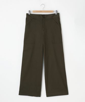 ＜Pale h'（ペールアッシュ）＞ 大きいサイズ コットンツイルベイカーパンツ(PH17-AFP14)(クローバー) カーキ(10) 【三越・伊勢丹/公式】
