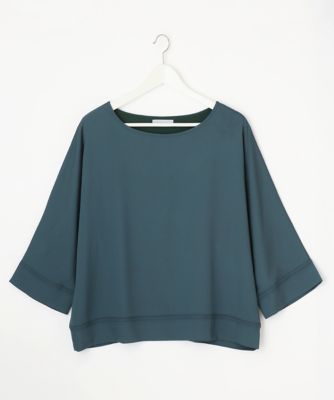＜Pale h'（ペールアッシュ）＞ 大きいサイズ ジョーゼットワイドブラウス(PH17-AFS10)(クローバー) グリーン(09) 【三越・伊勢丹/公式】