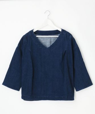 ＜Pale h'（ペールアッシュ）＞ 大きいサイズ ストレッチデニムセットアップ(PH17-AJOP06)(クローバー) ブルー(12) 【三越・伊勢丹/公式】