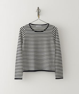 ＜petite robe noire/プティローブノアー＞ トップス(PRO16FH01) ブラックxホワイト 【三越・伊勢丹/公式】