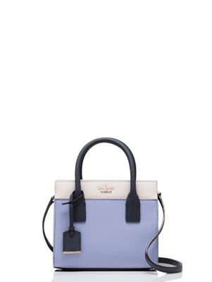 ＜kate spade new york/ケイト・スペード＞ CAMERON STREET MINI CANDACE(PXRU6669) ライトブルーxオフホワイトxネイビー 【三越・伊勢丹/公式】