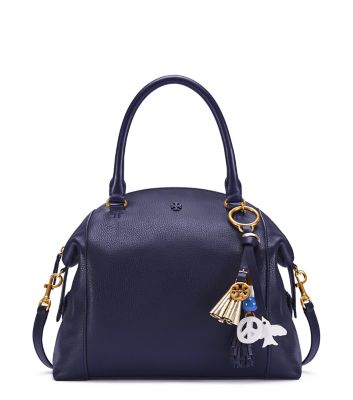 ＜トリー バーチ＞ Peace Satchel（79173102238） Tory Navy