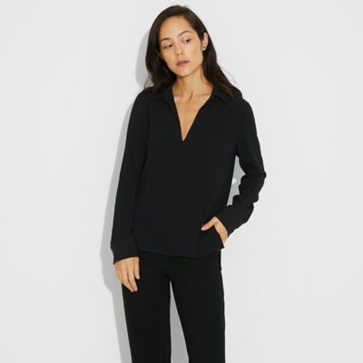 ＜THEORY2.0＞ SULLIVAN. CREPE PULLOVER.S(7301502) BLACK(050) 【三越・伊勢丹/公式】