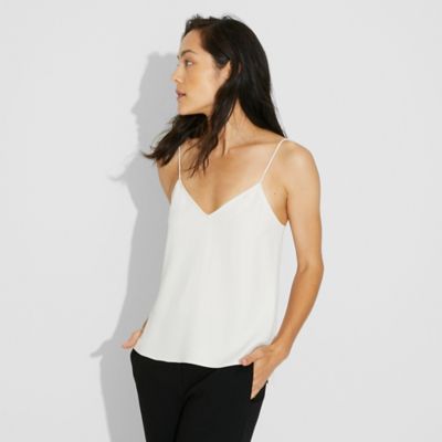 ＜THEORY2.0＞ SULLIVAN. CREPE THE. CAMI(7301501) SHELL WHITE(110) 【三越・伊勢丹/公式】