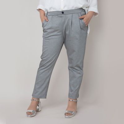 【SALE（伊勢丹）】＜VARAL DE MODA+＞ 大きいサイズ モックロディパンツ(V71-1000)(クローバープラス) ライトグレー 【三越・伊勢丹/公式】