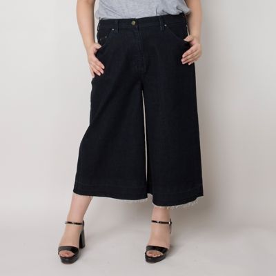 【SALE（伊勢丹）】＜VARAL DE MODA+＞ 大きいサイズ ストレッチデニムパンツ(V71-1240)(クローバー) ブラック 【三越・伊勢丹/公式】