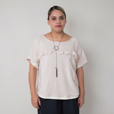 【SALE（伊勢丹）】＜VARAL DE MODA+＞ 大きいサイズ リヨセル綿ストレッチ裏毛プルオーバー(V71-4120)(クローバープラス) ピンクベージュ 【三越・伊勢丹/公式】