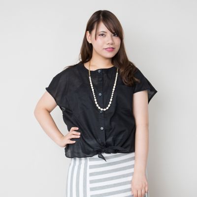 【SALE（伊勢丹）】＜VARAL DE MODA+＞ 大きいサイズ 80sスラブローンワッシャーサマーブラウス(V71-4251)(クローバープラス) ブラック 【三越・伊勢丹/公式】