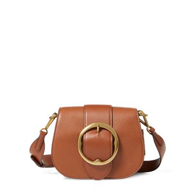 ＜POLO RALPH LAUREN（ウィメンズ）/ポロラルフローレン＞ ぺブルドレザー Lennox バッグ B37ブラウン 【三越・伊勢丹/公式】